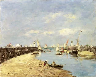 Trouville, die Mole und das Becken, 1896