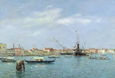Venedig, Der Große Kanal, Österreichisches Dampfschiff, 1895