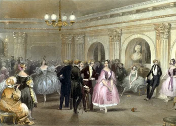 Schauspieler der Pariser Oper, von E. Lami, Gravur
