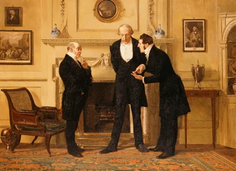 Figuren in einem Innenraum