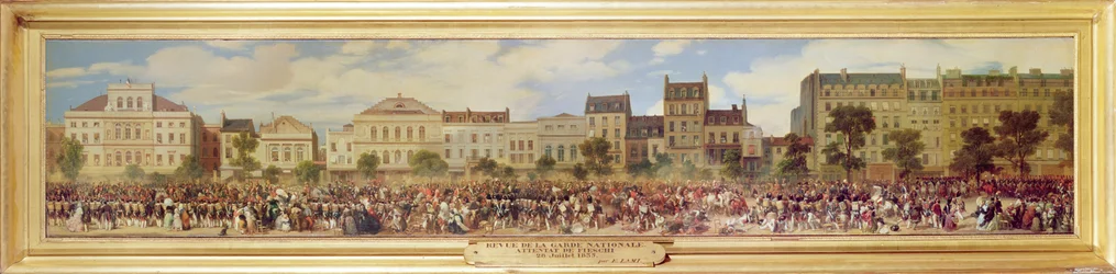 Parade der Nationalgarde, Attentat Fieschis, 28. Juli 1835