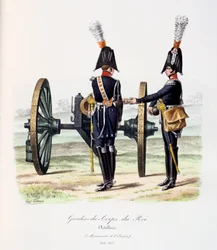 Gardes-du-Corps de Roi, Artillerie, 1814-15