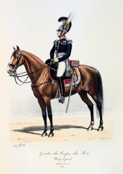 Gardes-du-Corps de Roi, Major-Général petite tenue, 1815