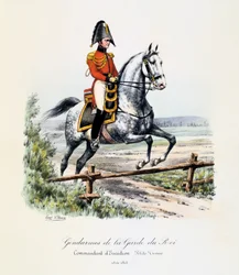 Gendarmen der Königsgarde, Kommandant des Geschwaders, kleine Uniform, 1814-15
