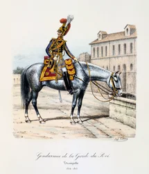 Gendarmen der Königsgarde, Trompeter, 1814-15