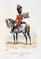 Grenadiers à Cheval du Roi, Trompeter, 1814-15