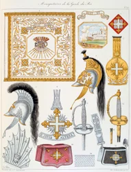 Mousquetaires de la Garde du Roi, Insignien