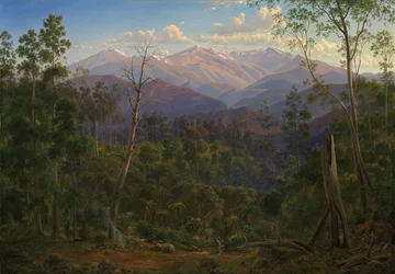 Mount Kosciusko, gesehen von der Grenze Victorias (Mount Hope Ranges)