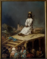 Inquisition: „die Witwen“. Gemälde von Eugenio Lucas y Velasquez (1817-1870) 19. Jahrhundert. Lille, Museum der Schönen Künste