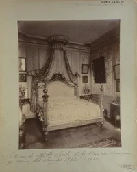 Schlafzimmer von Cécile Sorel in der Avenue des Champs-Élysées 99, 1910