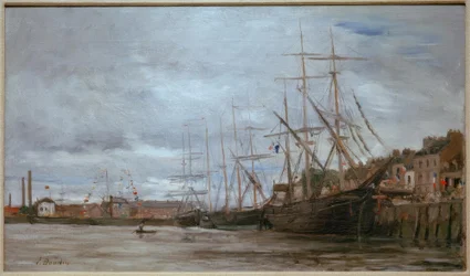 Hafen mit Segelschiffen