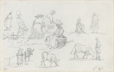Bauern und Kühe [recto]