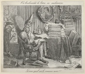 Ein literarischer Geselle beim Meditieren, 1821