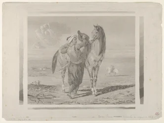Ein Türke sattelt sein Pferd, 1824