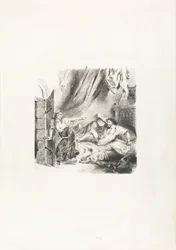Fronte-boeuf und die Hexe, aus Ivanhoe