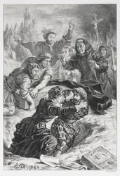 Hamlet: Hamlet und Laertes im Grab von Ophelia