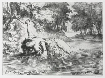 Hamlet: Der Tod von Ophelia, 1843