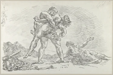 Herkules und Antäus, 1852
