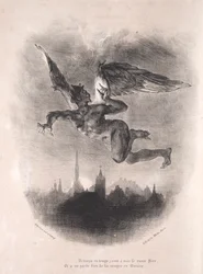 Illustrationen zu Faust: Mephistopheles in der Luft