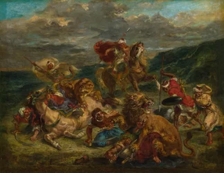 Löwenjagd, 1860-61