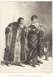 Polonius und Hamlet (Akt II, Szene II)