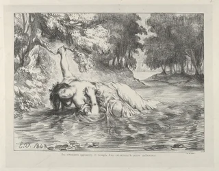 Der Tod der Ophelia, 1843, 1843