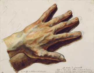 Die linke Hand von Théodore Géricault