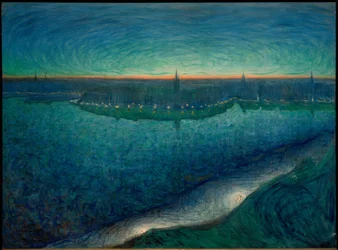 Morgengrauen über dem Riddarfjärd