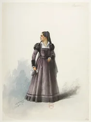 Saint-Saëns - Henry VIII - Kostümentwürfe - Lacoste - 77. Lady Clarence