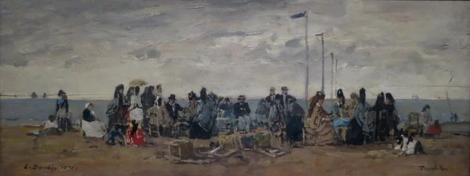 Trouville, Strandszene
