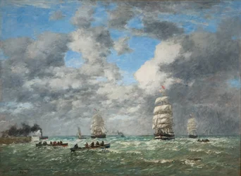 Ausfahrt aus dem Hafen von Le Havre