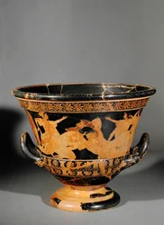 Rotfiguriger attischer Krater, genannt Krater von Antaios