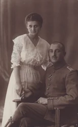 Porträt eines Soldaten und seiner Frau