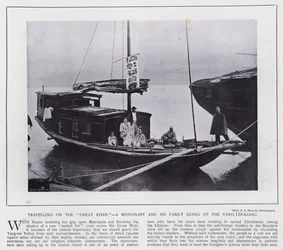 Reisen auf dem "Großen Fluss", ein Missionar und seine Familie auf dem Weg den Yang-tze-Kiang hinauf