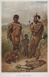 Eine Bosjesman-Familie