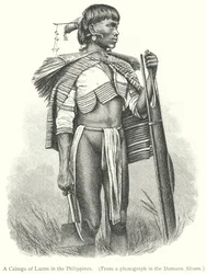 Ein Calinga von Luzon auf den Philippinen (Gravur)