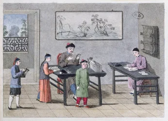 Eine chinesische Schule, ca. 1810