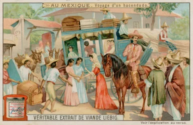 Ein mexikanischer Grundbesitzer macht eine Reise