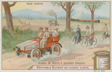 Eine moderne Straße des 19. Jahrhunderts