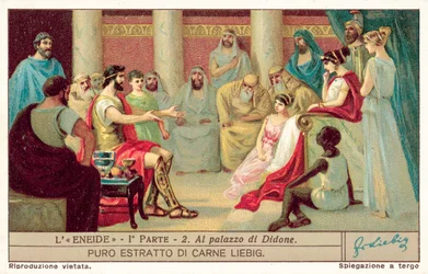 Aeneas im Palast von Dido