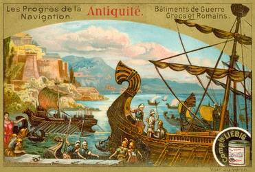 Antike griechische und römische Kriegsgaleeren