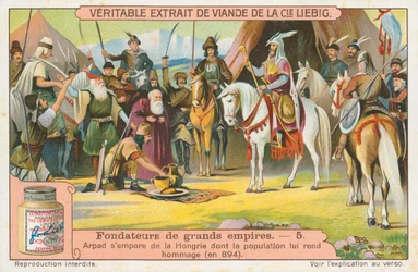 Arpad, Liebig-Karte, frühes 20. Jahrhundert