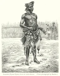 Azandeh (Nyam-Nyam) Binsa oder Hexendoktor