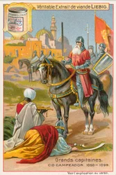 Cid Campeador, Liebig-Karte, frühes 20. Jahrhundert