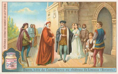 Dante, Liebig-Karte, frühes 20. Jahrhundert