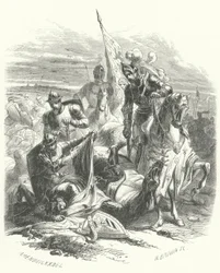Tod von Anton von Burgund, Herzog von Brabant, in der Schlacht von Azincourt