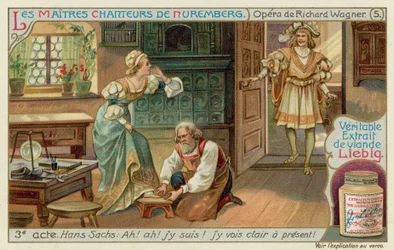 Eva und Walther sind in Hans Sachs Werkstatt wieder vereint