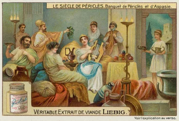 Festmahl von Perikles und Aspasia
