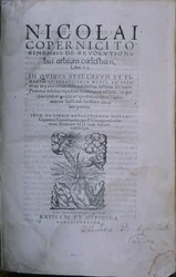 Frontispiz der zweiten Ausgabe von De Revolutionibus Orbium Coelestium von Nikolaus Kopernikus