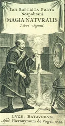 Frontispiz zu Magiae Naturalis Libri Viginti von Giovanni Battista della Porta, 1644